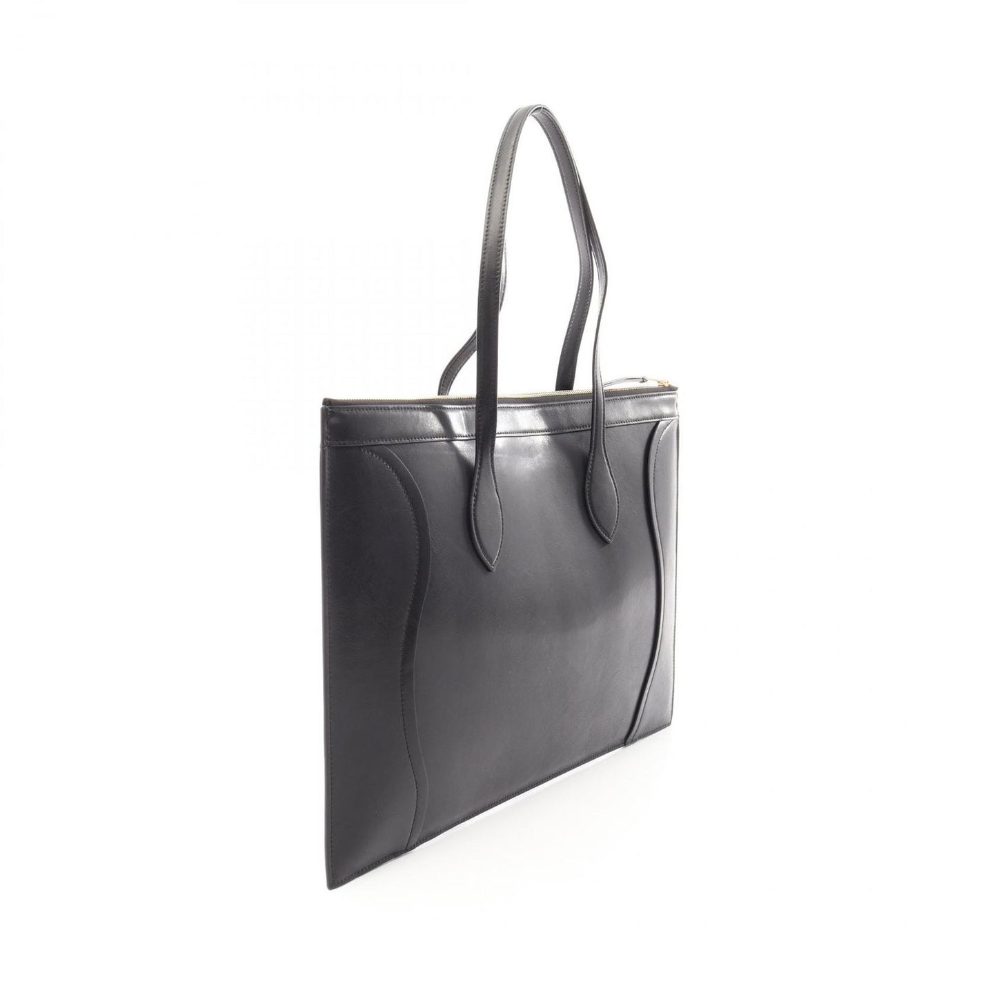 Celine Tote Flat Luggage Black Leather — view 2