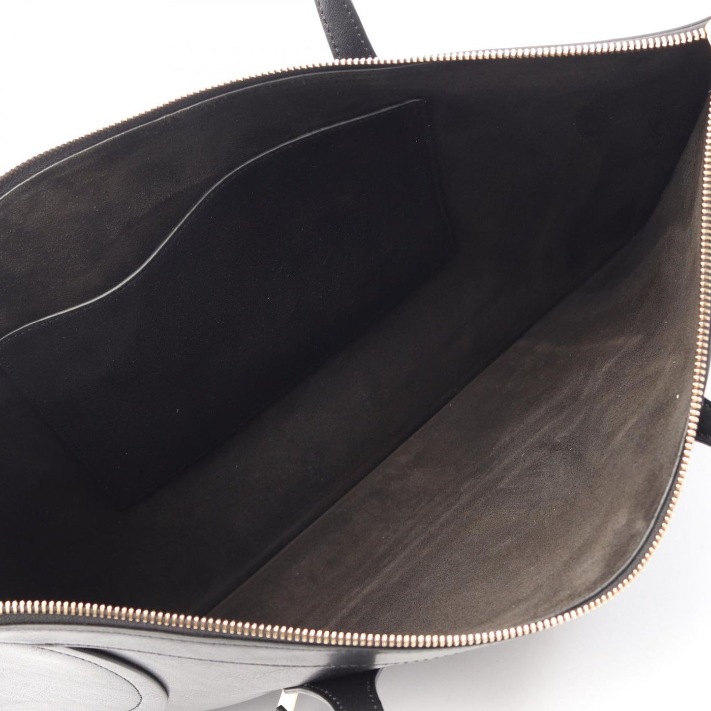 Celine Tote Flat Luggage Black Leather — view 3