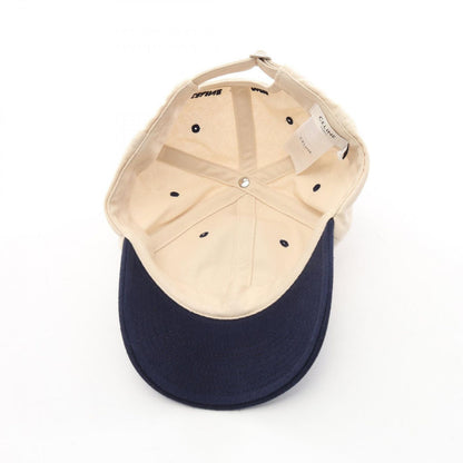 Celine Cap Triomphe Re Sully Cream Navy Cap — view 3