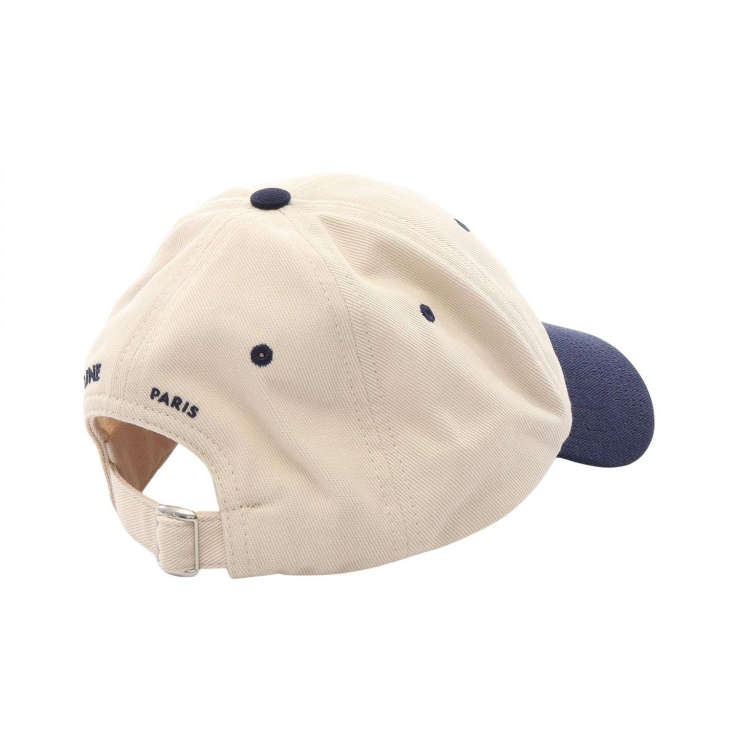 Celine Cap Triomphe Re Sully Cream Navy Cap — view 2
