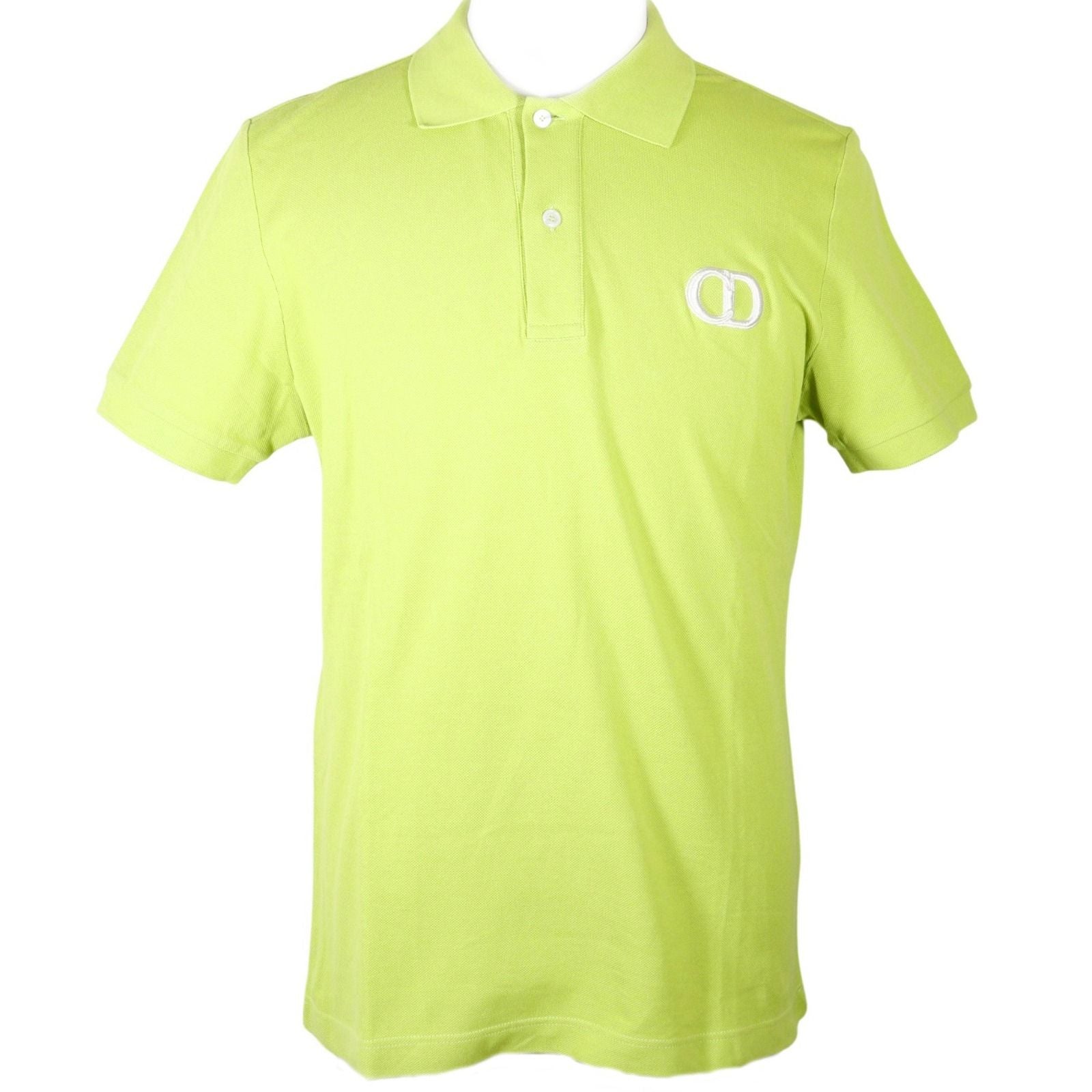 Dior CD Icon Cotton Yellow Green Polo