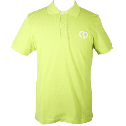 Dior CD Icon Cotton Yellow Green Polo