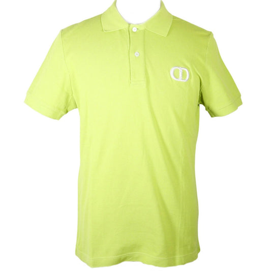 Dior CD Icon Cotton Yellow Green Polo