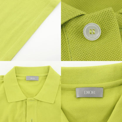 Dior CD Icon Cotton Yellow Green Polo — view 9