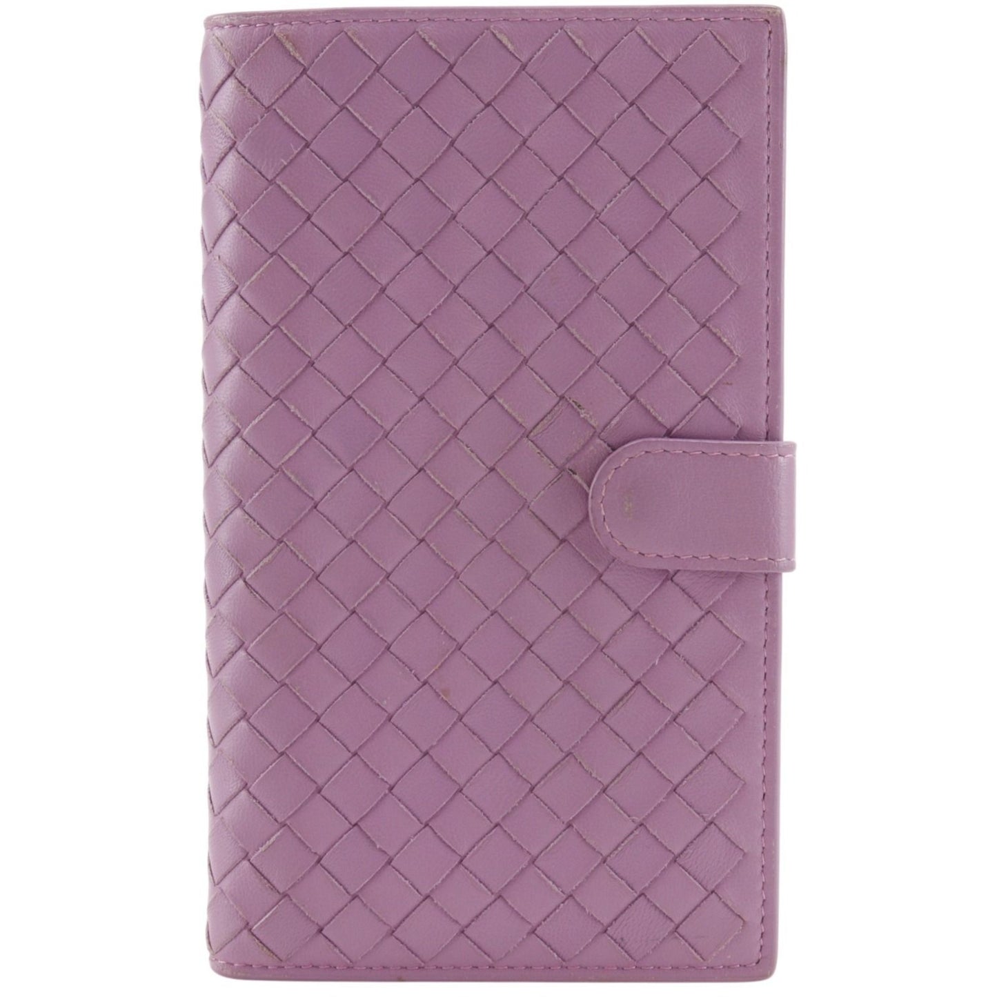 Bottega Veneta Intrecciato Calf Pink Wallet