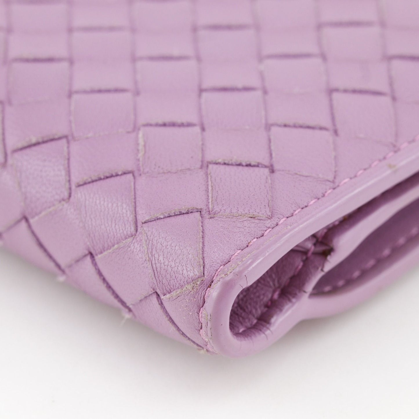 Bottega Veneta Intrecciato Calf Pink Wallet — view 5