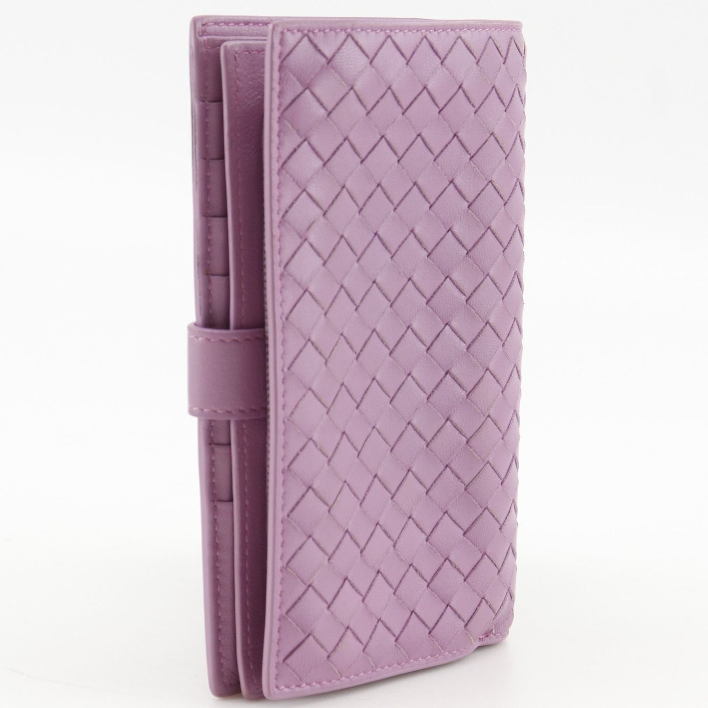 Bottega Veneta Intrecciato Calf Pink Wallet — view 3