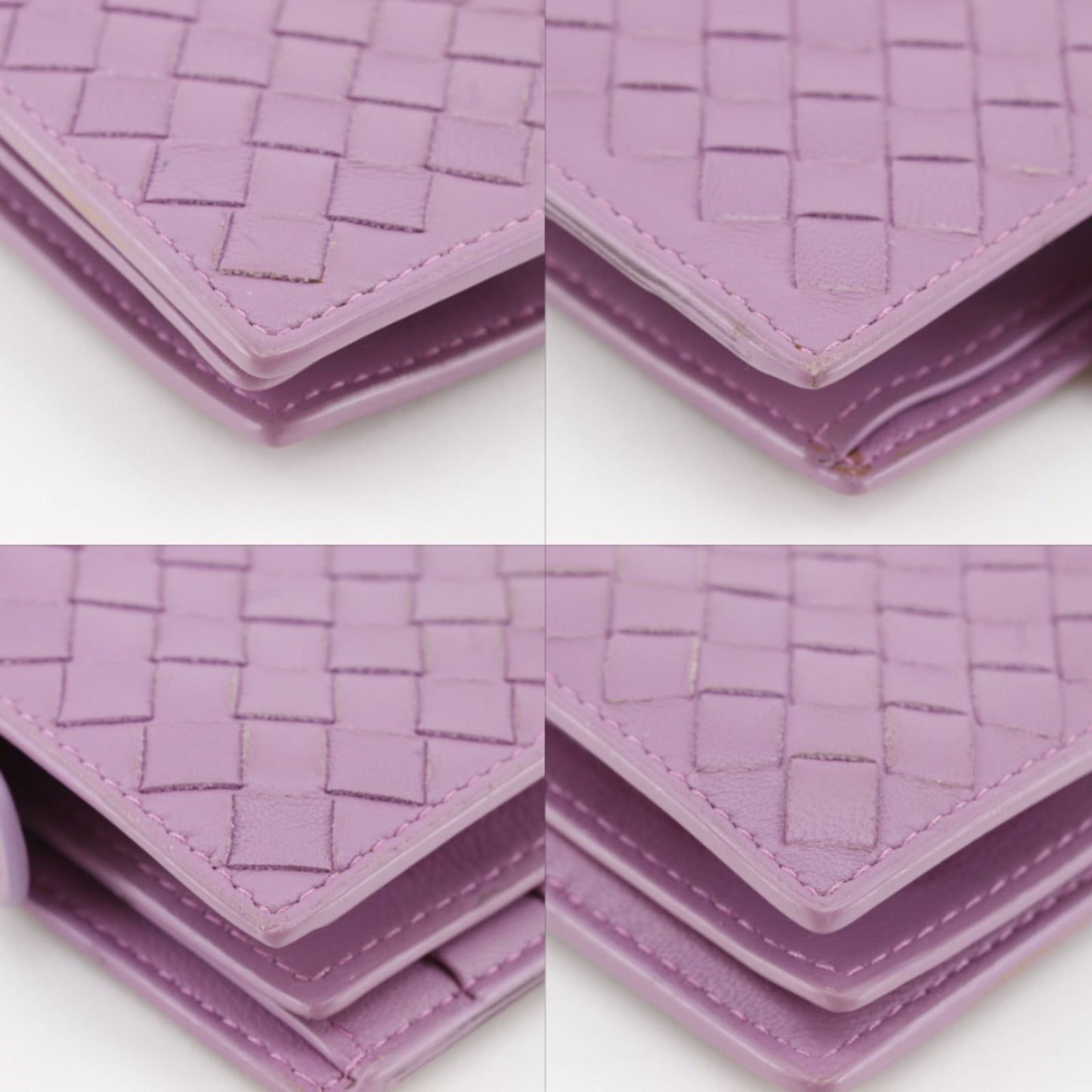 Bottega Veneta Intrecciato Calf Pink Wallet — view 6