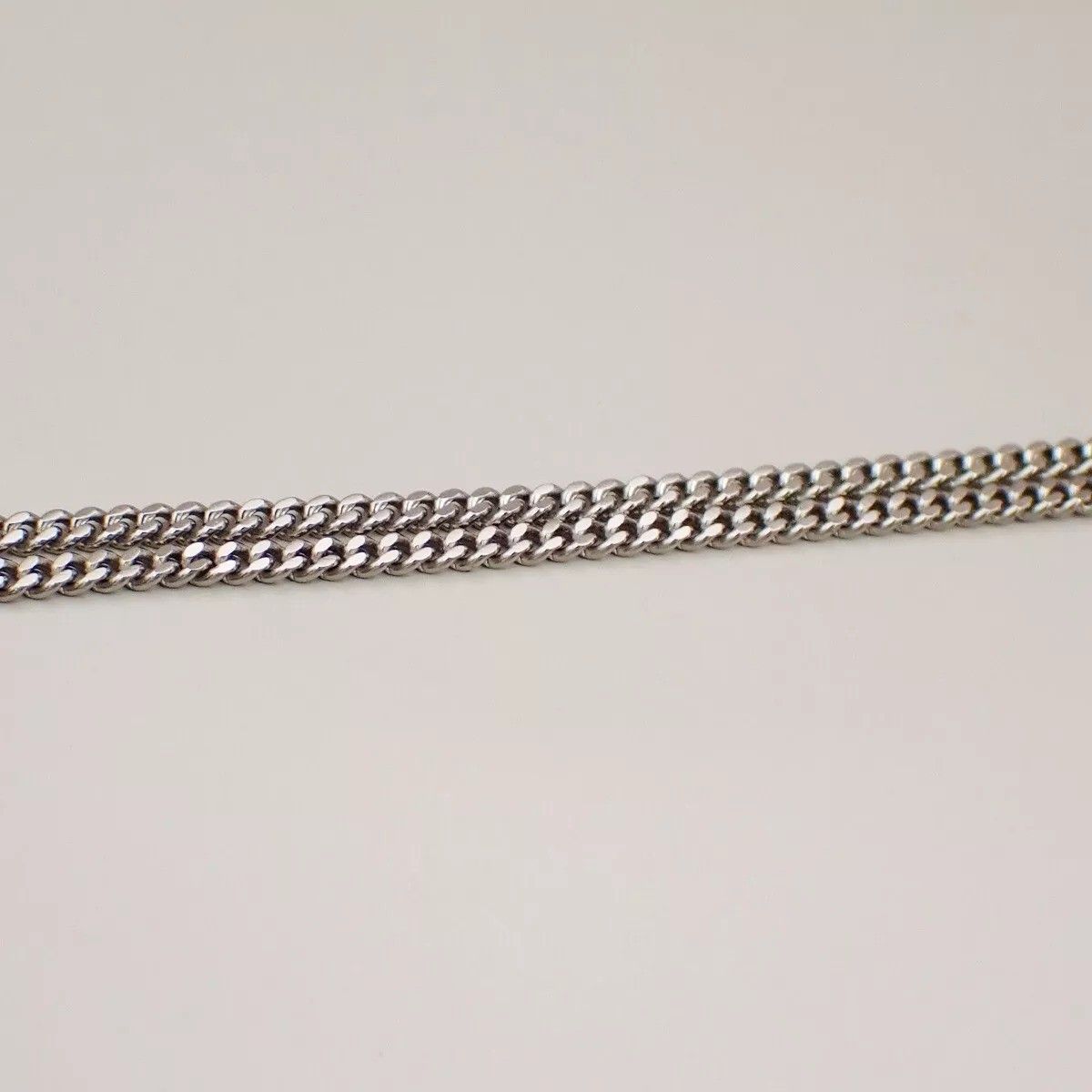Chanel Necklace CC Logo Silver Off White — view 8