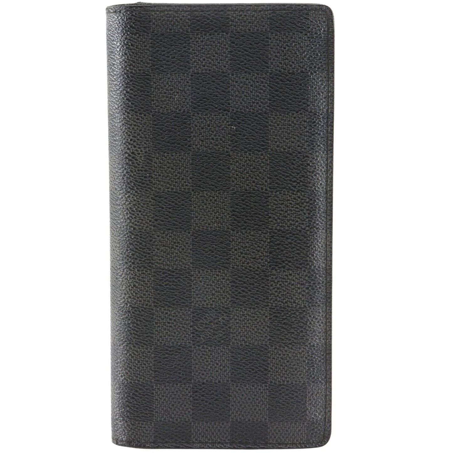 Louis Vuitton Portefeuille Brazza Damier Graphite Canvas Black Wallet