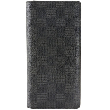 Louis Vuitton Portefeuille Brazza Damier Graphite Canvas Black Wallet