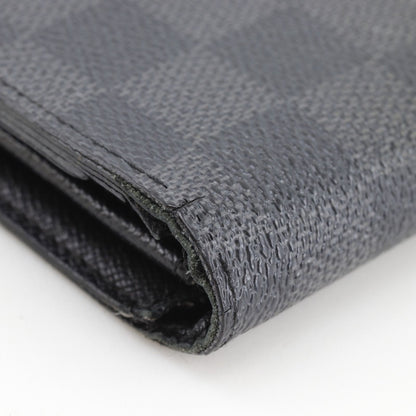 Louis Vuitton Portefeuille Brazza Damier Graphite Canvas Black Wallet — view 4