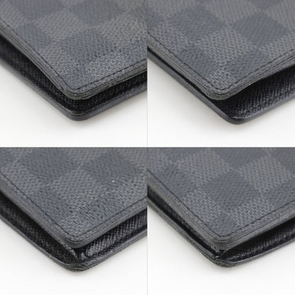 Louis Vuitton Portefeuille Brazza Damier Graphite Canvas Black Wallet — view 6