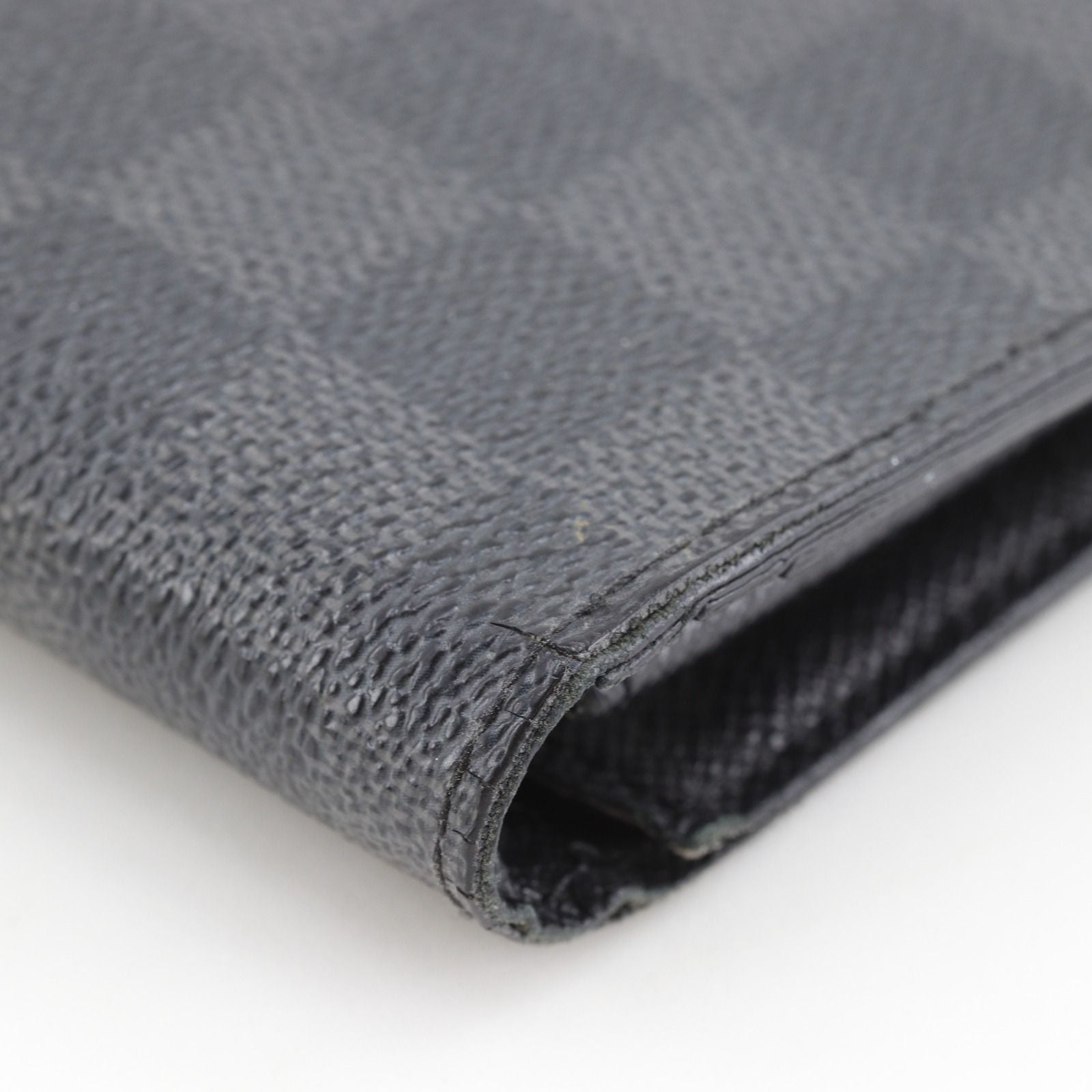 Louis Vuitton Portefeuille Brazza Damier Graphite Canvas Black Wallet — view 5