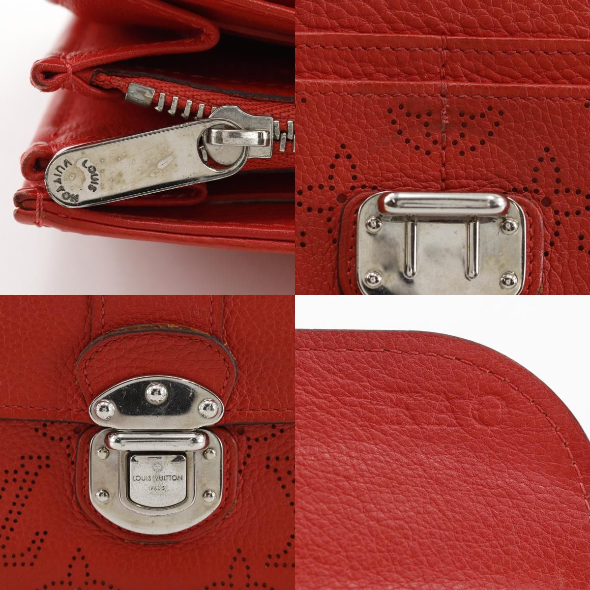 Louis Vuitton Portefeuille Iris Monogram Mahina Red Wallet — view 9