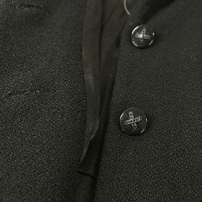 Chanel Coat 38 M Black Long Sleeve Spring Autumn Wool — view 9