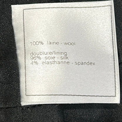 Chanel Coat 38 M Black Long Sleeve Spring Autumn Wool — view 4