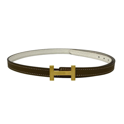 Hermes Belt 70 Focus Mini Etoupe Cles Gold Reversible
