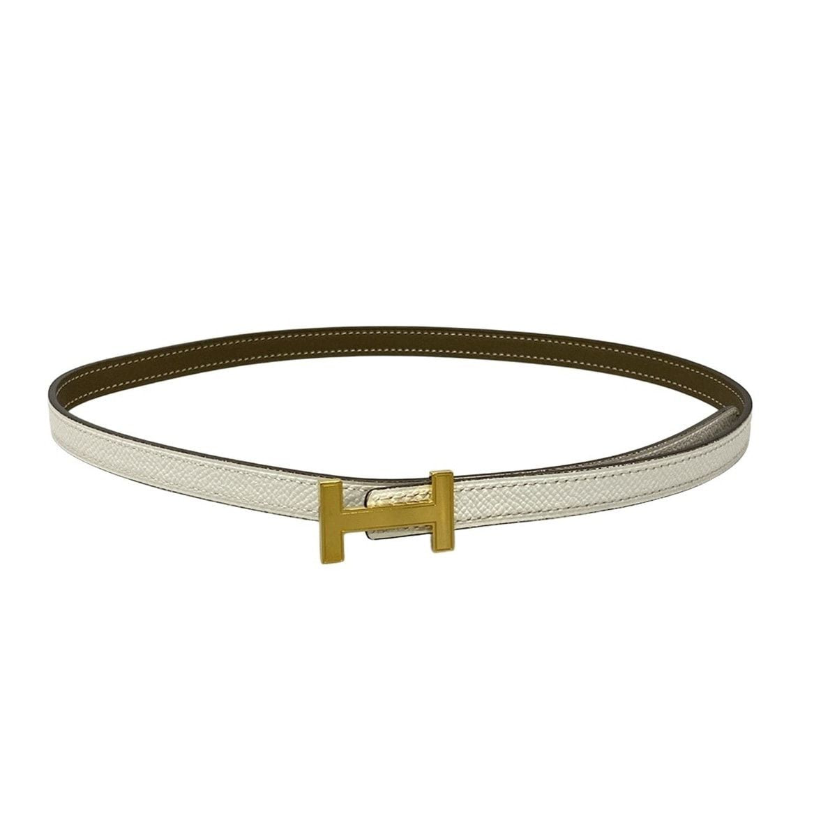 Hermes Belt 70 Focus Mini Etoupe Cles Gold Reversible — view 6