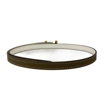 Hermes Belt 70 Focus Mini Etoupe Cles Gold Reversible — view 2