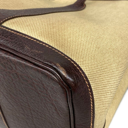 Hermes Tote Garden Party PM Beige Dark Brown — view 6
