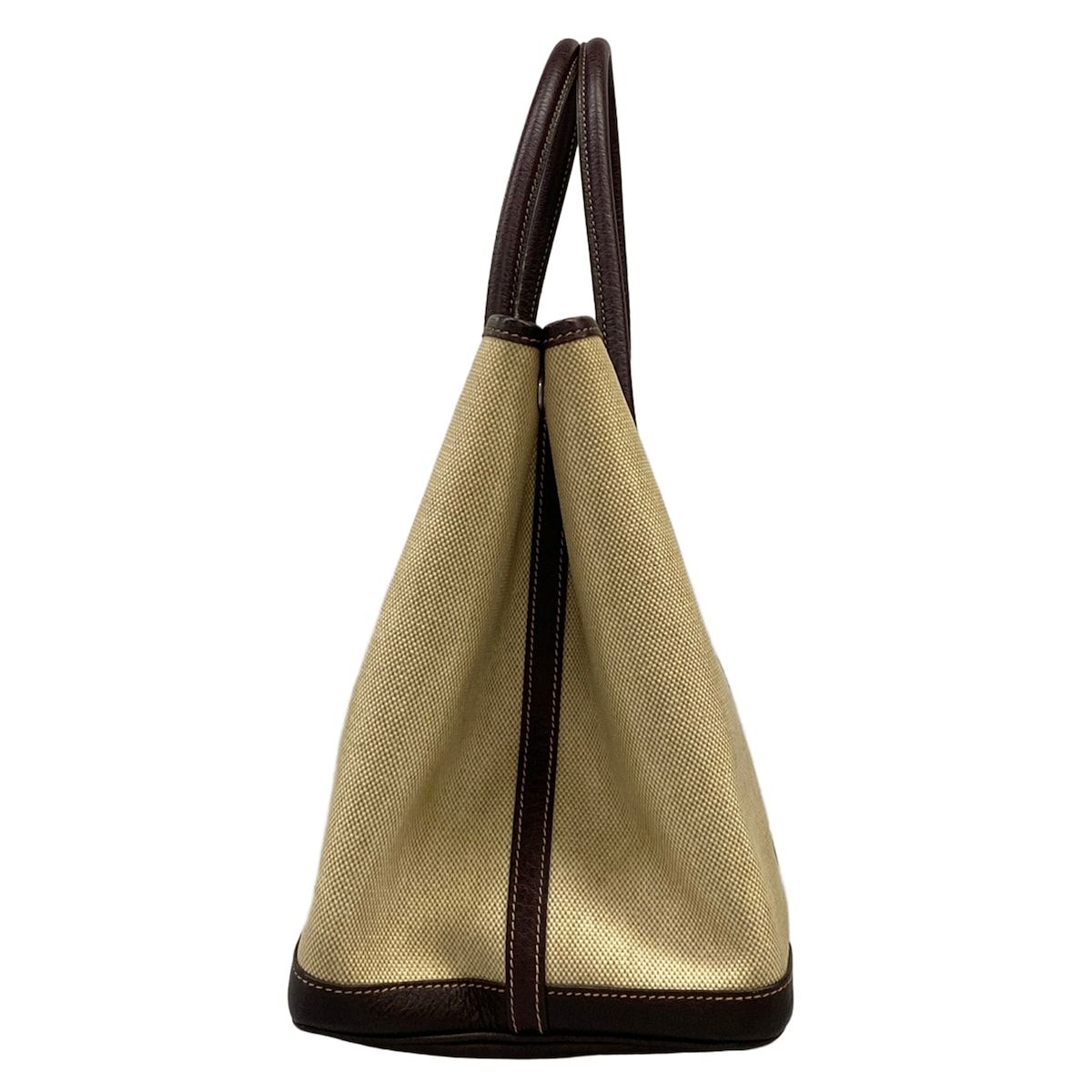 Hermes Tote Garden Party PM Beige Dark Brown — view 2