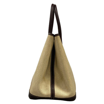 Hermes Tote Garden Party PM Beige Dark Brown — view 4