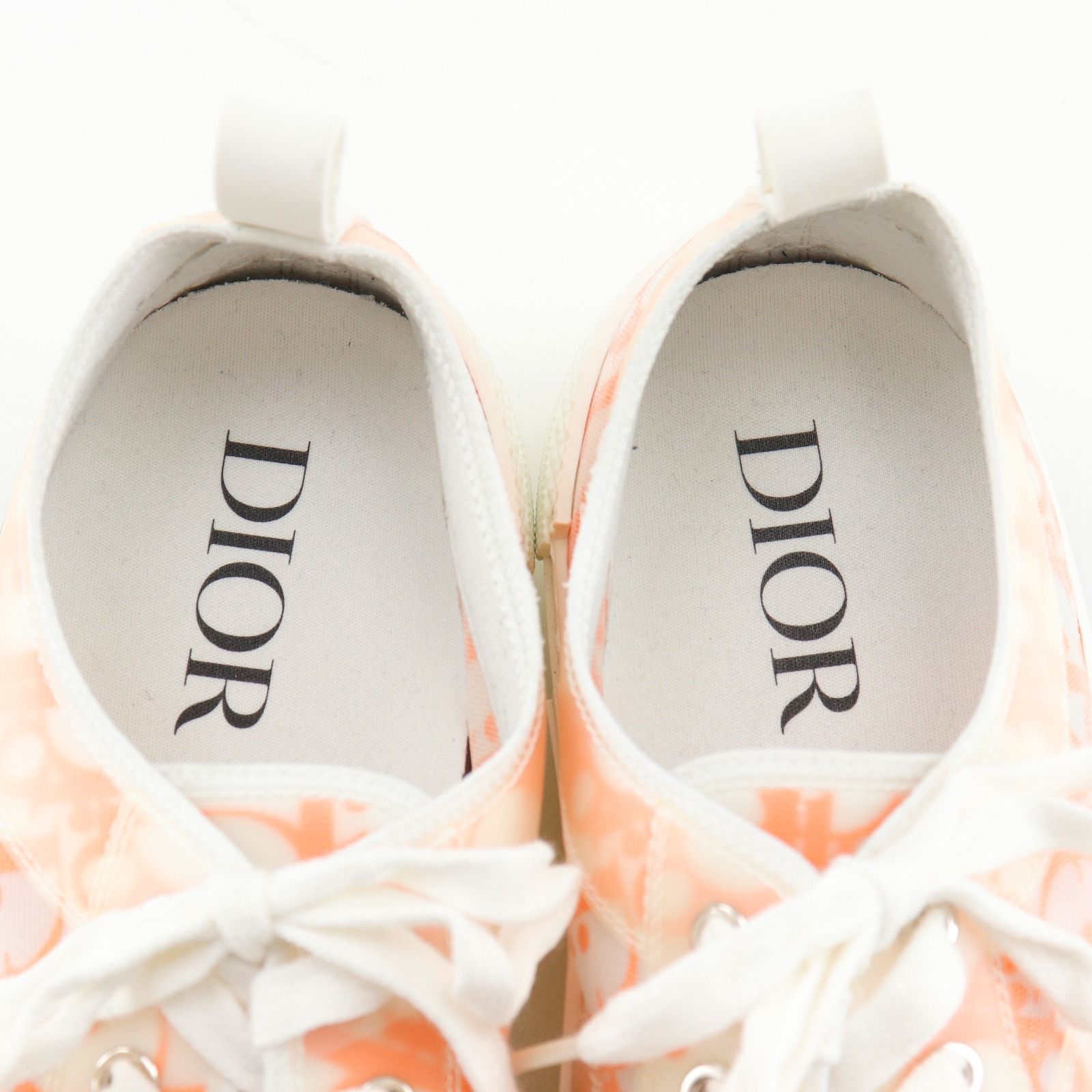 Dior Oblique Nylon Canvas Lava Orange Sneakers — view 6