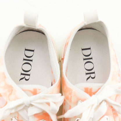 Dior Oblique Nylon Canvas Lava Orange Sneakers — view 6