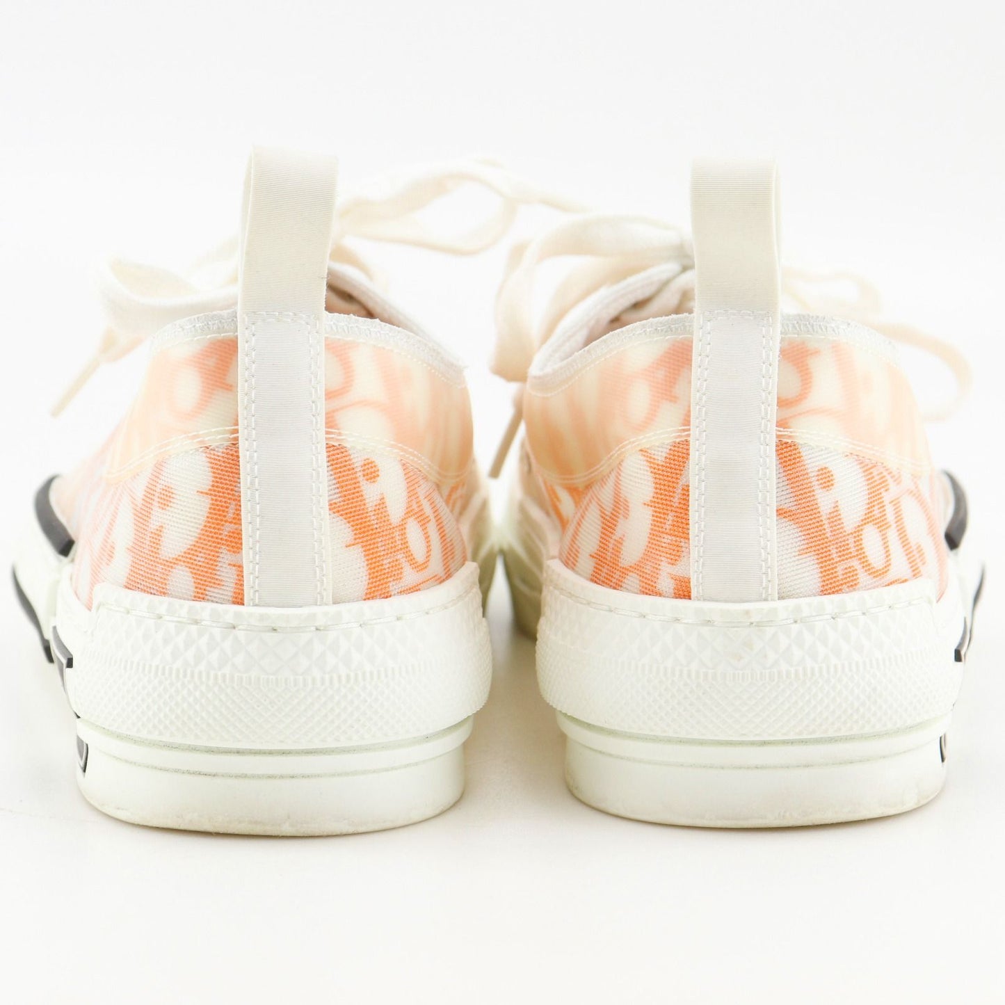 Dior Oblique Nylon Canvas Lava Orange Sneakers — view 3