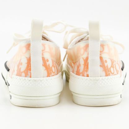 Dior Oblique Nylon Canvas Lava Orange Sneakers — view 3