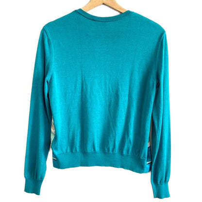 Hermes Cardigan 36 S Blue Green White Multi Long Sleeve Constellation — view 2