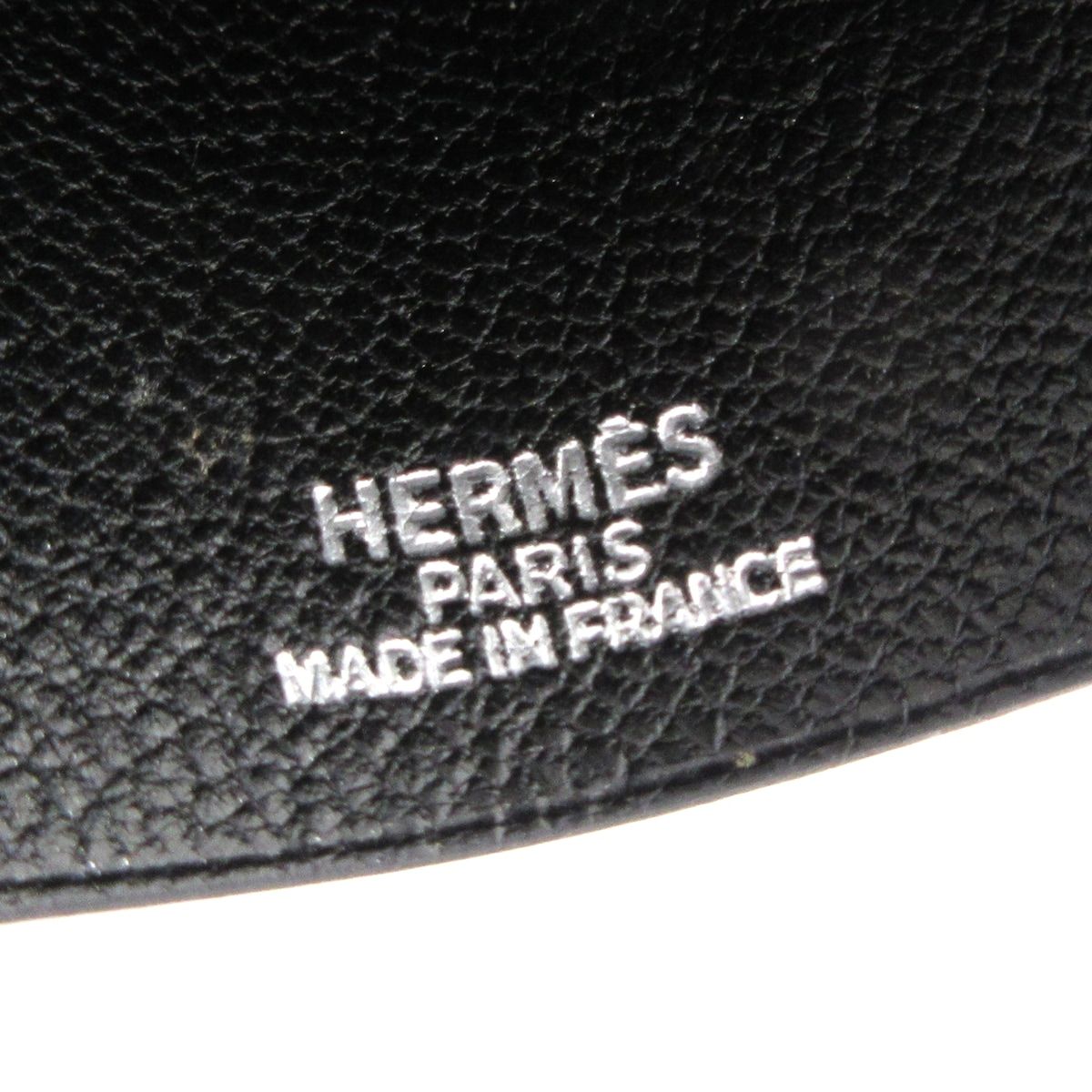 Hermes Necklace Long Leather Black Clochette — view 4