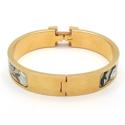 Hermes Bangle Click Gold Light Blue Multi Bracelet — view 3