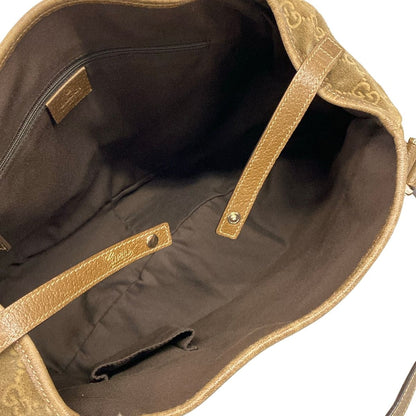 Gucci Tote Abbey Guccissima Line Brown Beige Leather — view 7