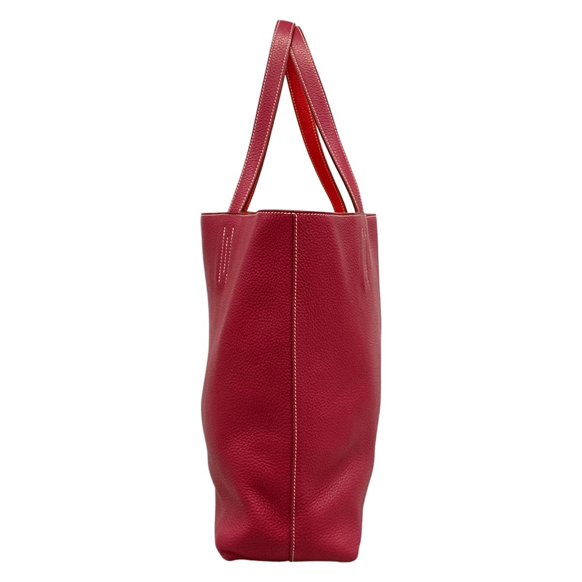 Hermes Tote Double Sens 36 Ruby Bougainvillea — view 2