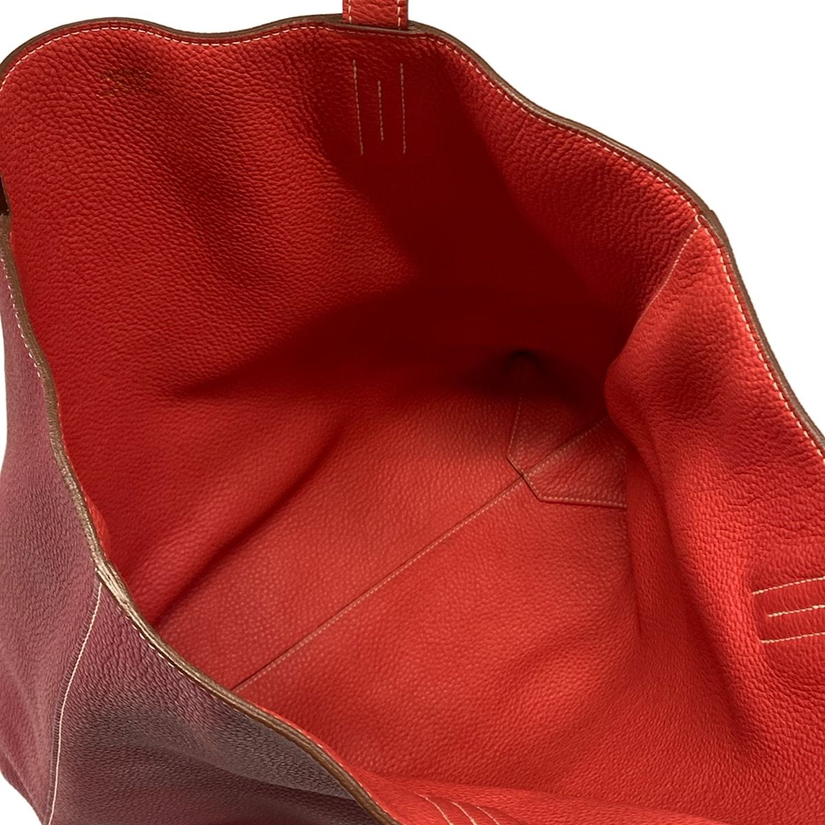 Hermes Tote Double Sens 36 Ruby Bougainvillea — view 7