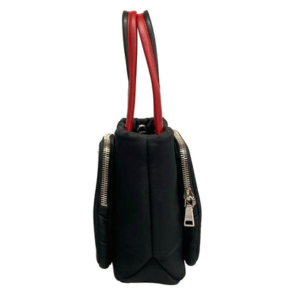 Prada Handbag Cargo Small Black Red Leather — view 4