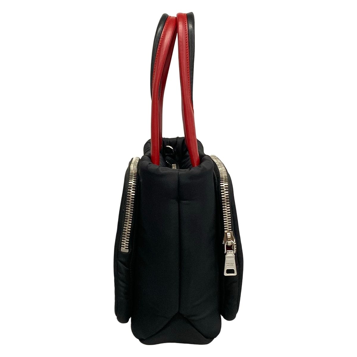 Prada Handbag Cargo Small Black Red Leather — view 2