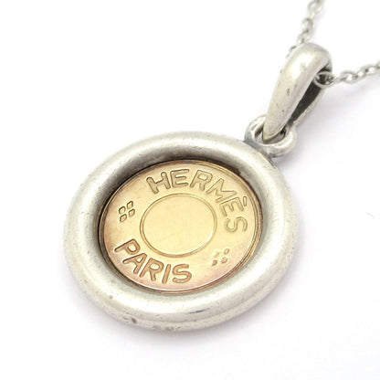 Hermes Necklace Series 18k Yellow Gold Silver