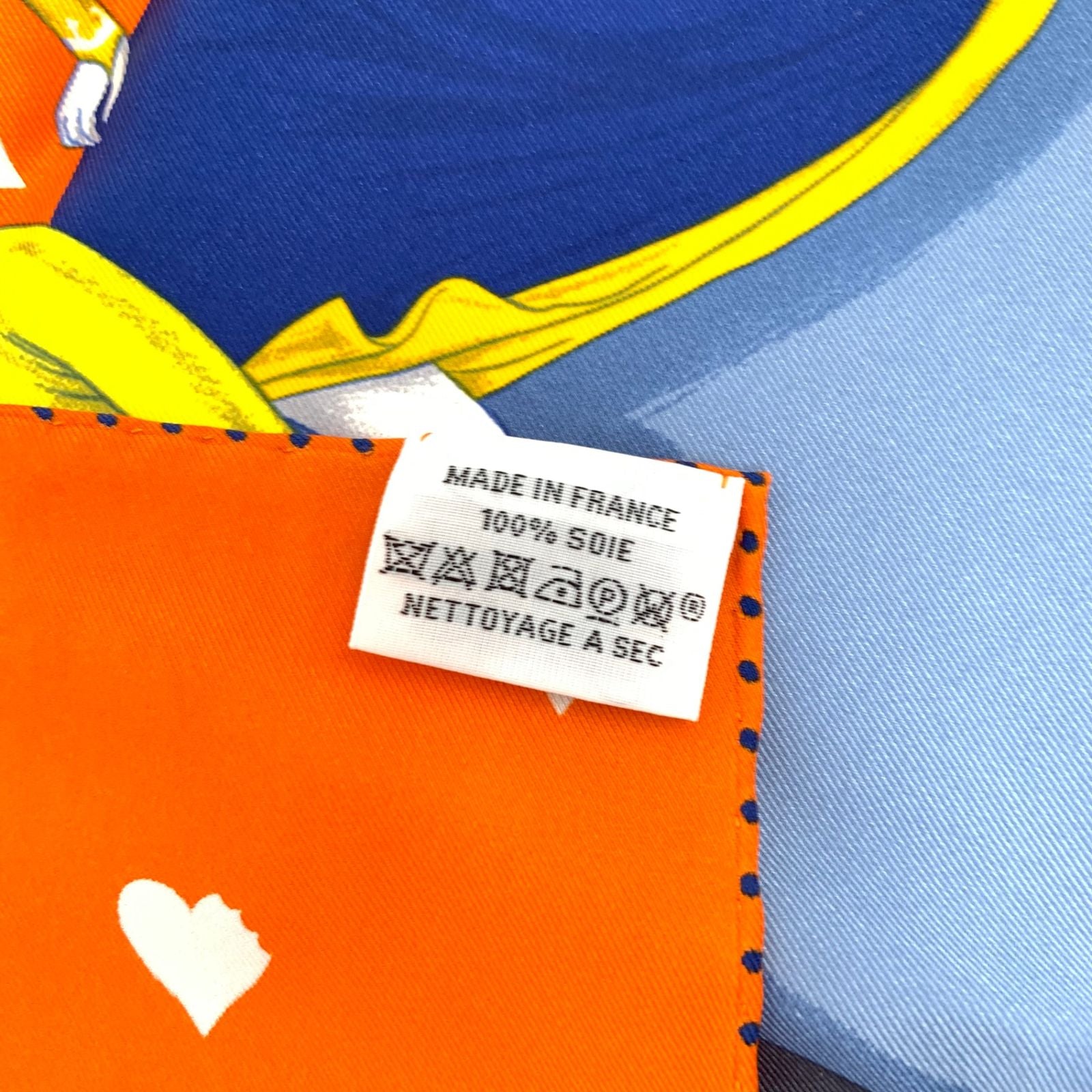 Hermes Scarf Carre 70 Tea Time Medaillons Medallons Orange — view 7