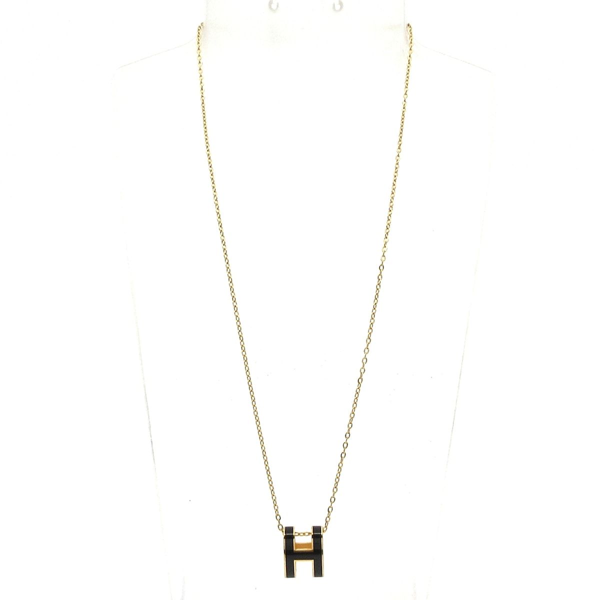 Hermes Necklace Pop Black Gold — view 2