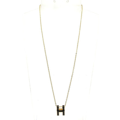 Hermes Necklace Pop Black Gold — view 2
