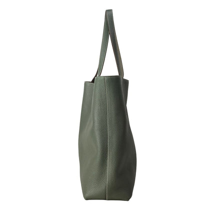 Hermes Tote Double Sens 45 Etain Olive Green Reversible — view 2