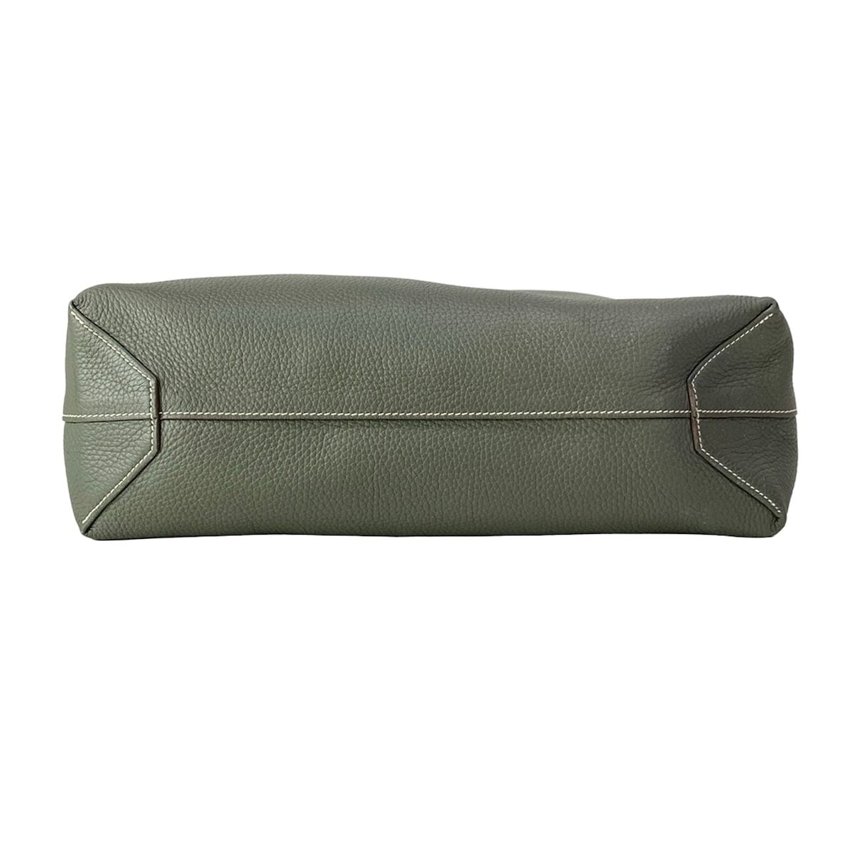 Hermes Tote Double Sens 45 Etain Olive Green Reversible — view 5