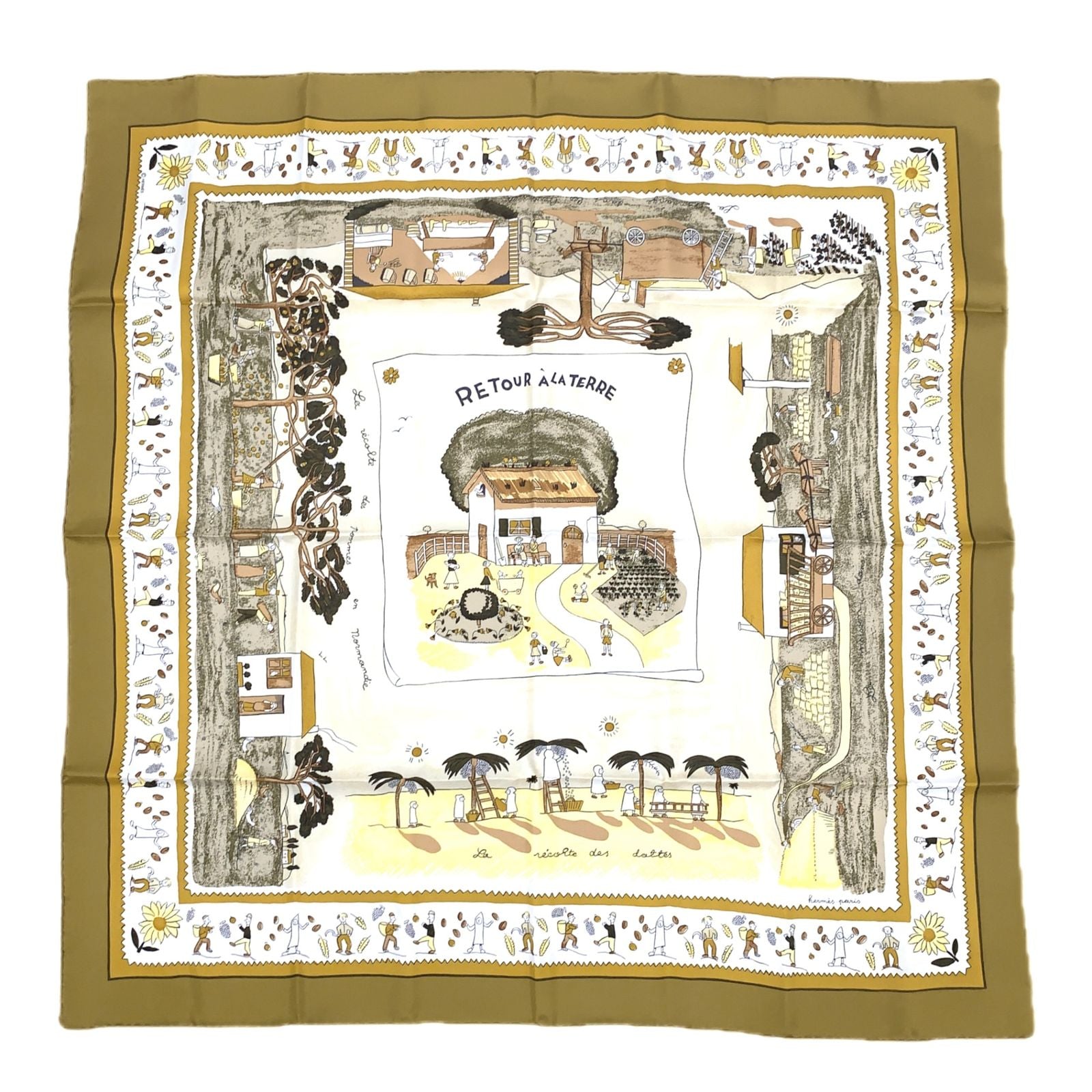 Hermes Scarf Carre 90 RE Tour a la Terre Return — view 2
