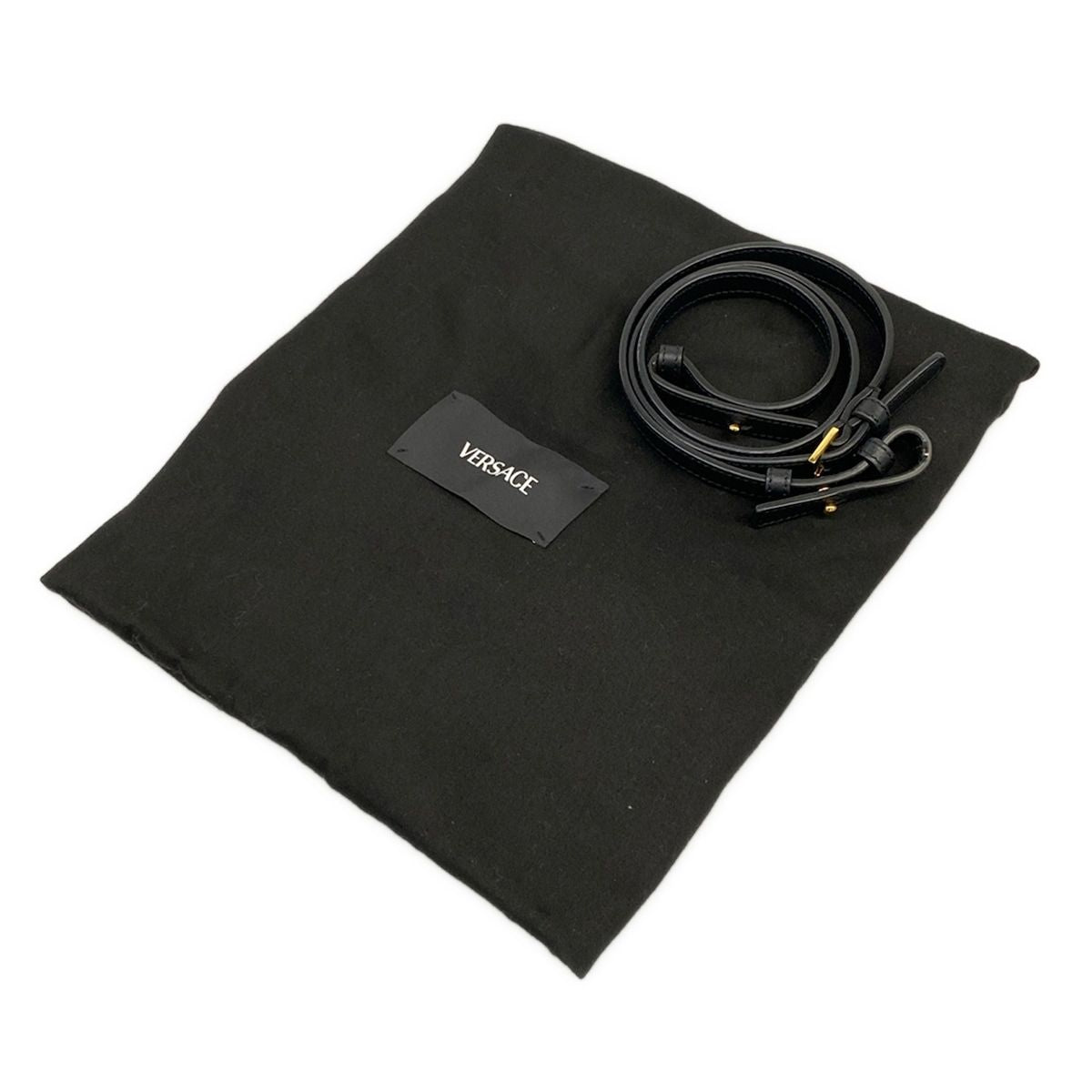 Versace Tote la Medusa Small Canvas Black Leather — view 8