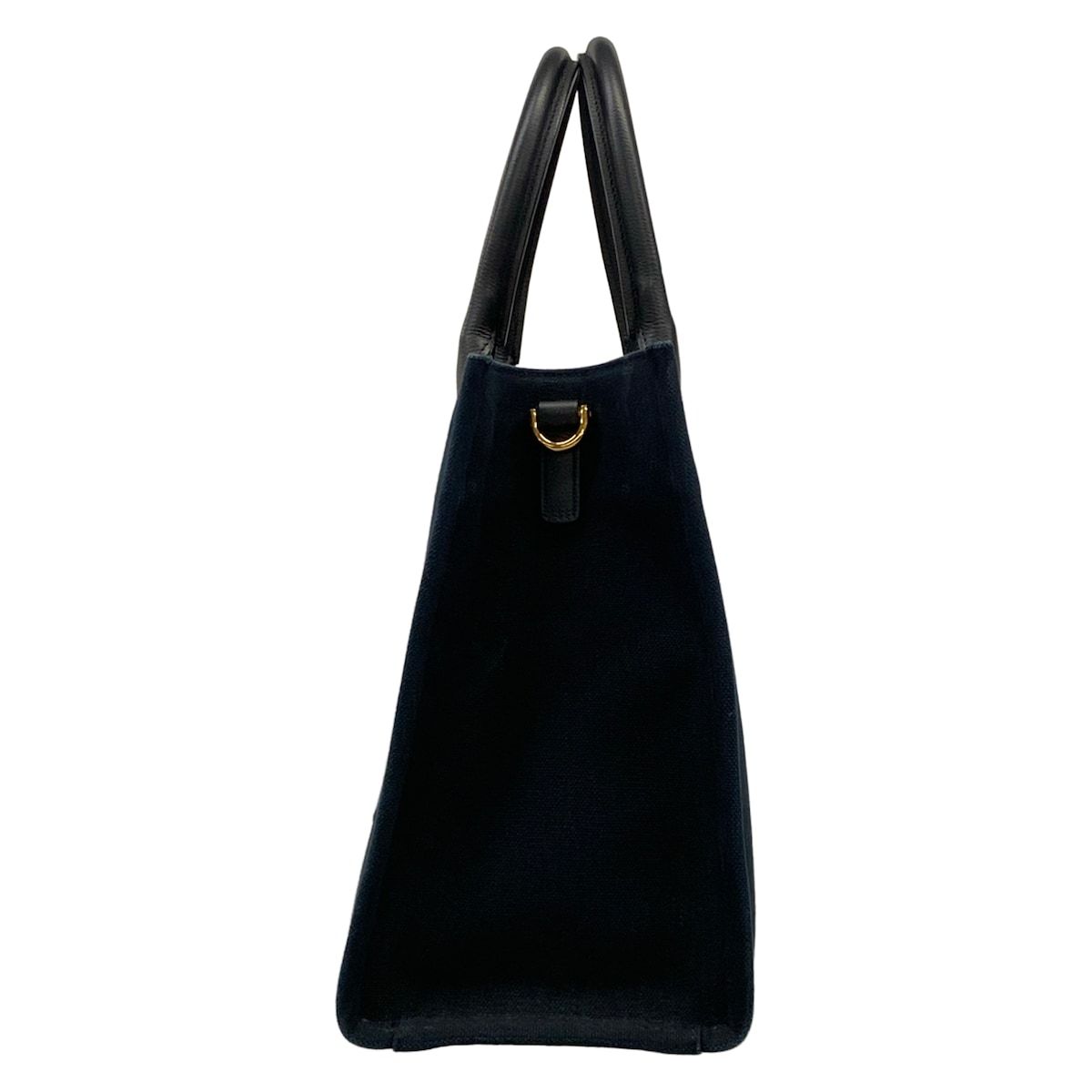 Versace Tote la Medusa Small Canvas Black Leather — view 4