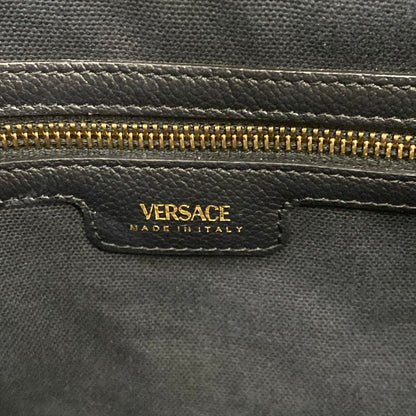 Versace Tote la Medusa Small Canvas Black Leather — view 9