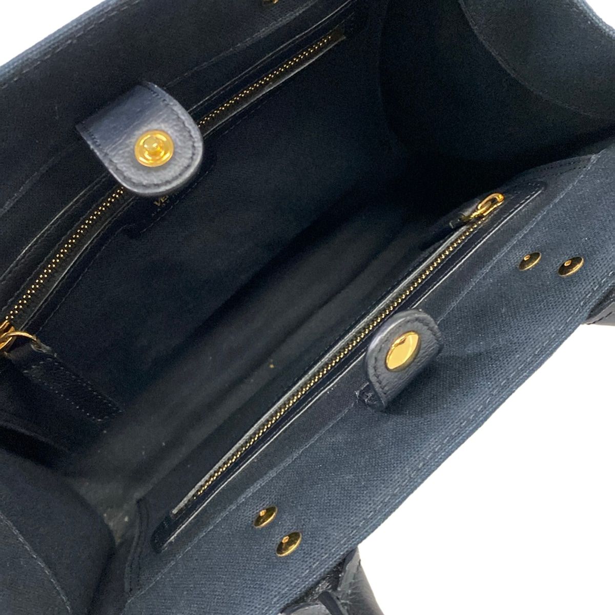 Versace Tote la Medusa Small Canvas Black Leather — view 7